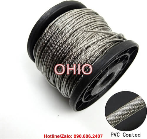 cáp thép bọc nhựa phi 10
