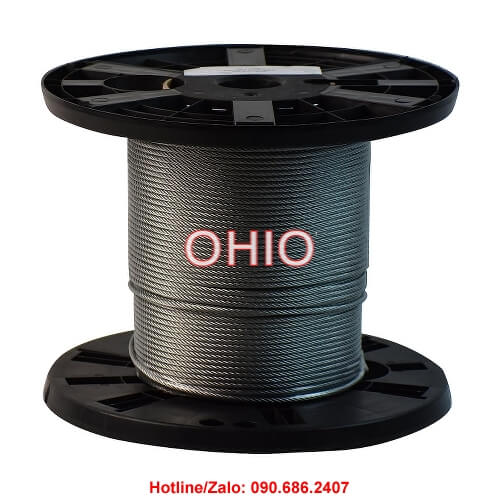 cáp thép bọc nhựa d8
