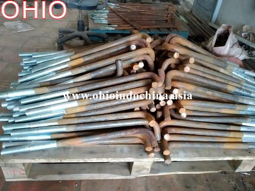 Bu lông neo M20 xi đầu ren